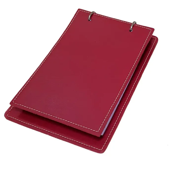 Porta Bloco Argola 100 Folhas Vermelho - Imagem 1
