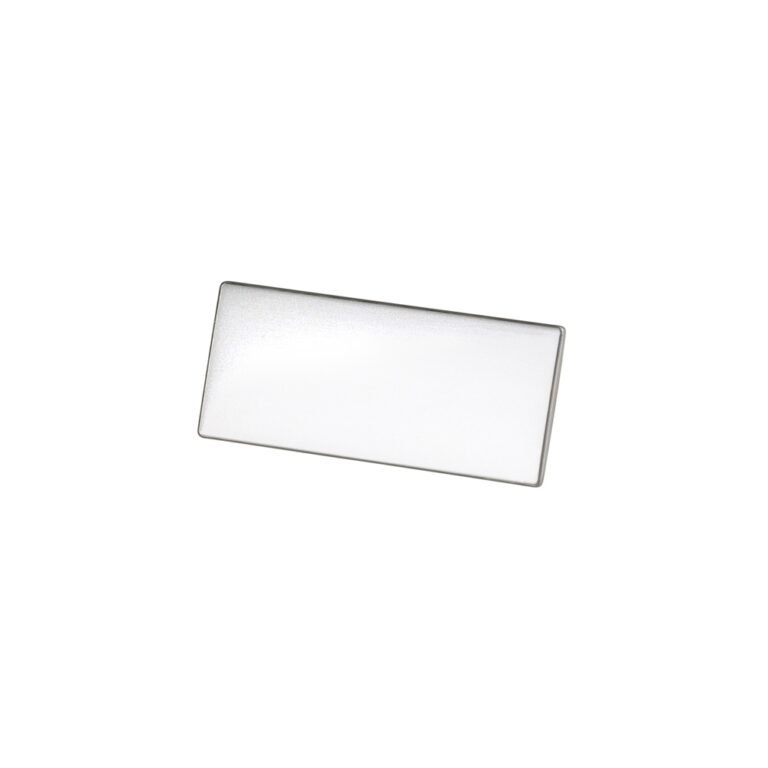 PLAQUINHA P/ GRAVAÇÃO EM METAL - CINZA